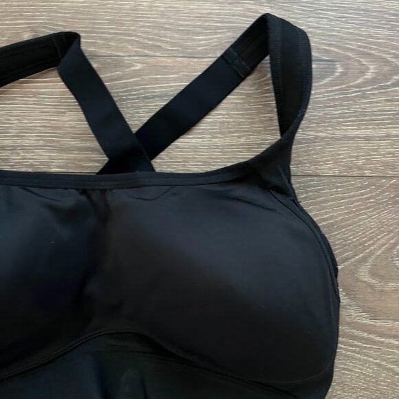 All in Motion Black Wireless Adjustable Wide Strap Sports Bra Size 36DD - Picture 3 of 11